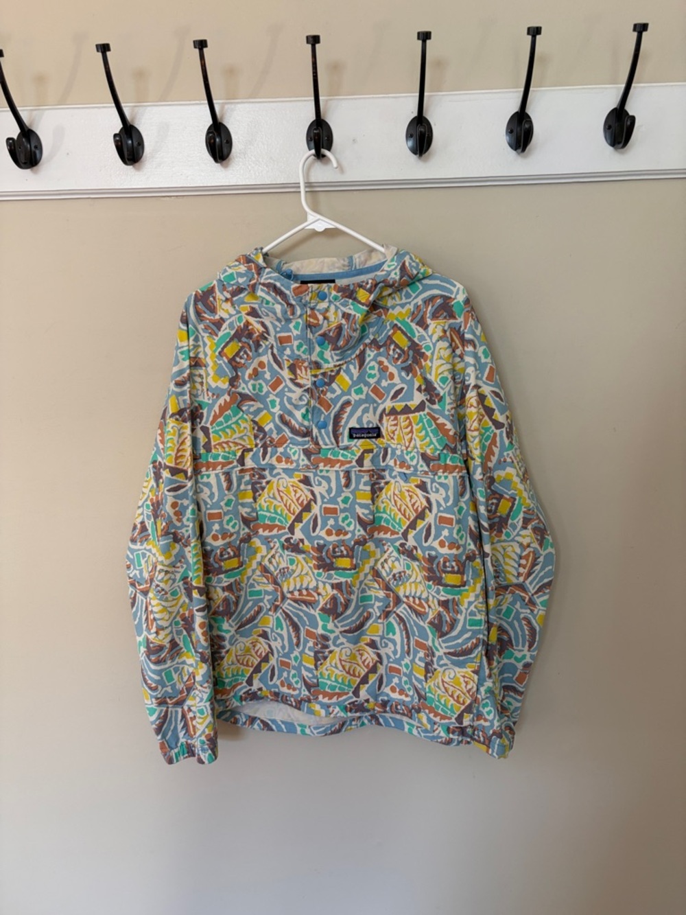 Patagonia Multicolor Leaf-Pattern Funhoggers Anorak
